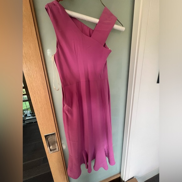 Shoshanna Pink Dress Asymmetrical Neckline Size 8 - Picture 4 of 6